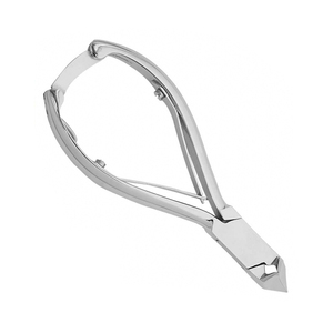 Heavy Duty Pedicure Nail Cutters Moon Shaped Sharp Blades Podiatry Nail Clippers Double Spring Back <b>Lock</b> Nail Pliers - Product Image 5