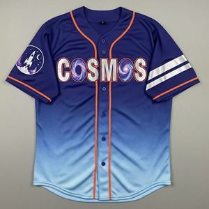 Sublimation Custom Sports Team Wear Club Button <b>Down</b> Baseball Jersey Softball Wear For Kids Youth & Adult - Product Image 3
