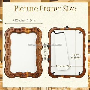 Natural Oak Wood Picture <b>Frames</b> Deep Profile Tabletop Rectangular Photo Holder Handcrafted Desktop Display Home Office Decor - Product Image 4