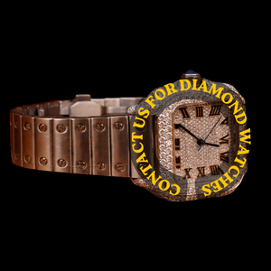 Reloj de Pulsera de Lujo para Hombre, Caja Cuadrada, Esfera Completamente Decorada con Números Romanos, Correa de Acero Inoxidable, Colección Personalizada - Product Image 2