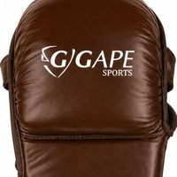 Gants de sparring MMA personnalisés en cuir PU, paume ouverte, pour entraînement de kick-boxing, arts martiaux, grappling, usage quotidien, couleur foncée