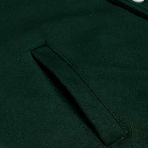 Veste d'hiver légère et respirante en toile à col montant et boutons recouverts, style Letterman sur mesure pour homme, fabriquée au Pakistan - Product Image 5