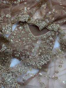 Sari en filet Zari avec motif floral en cristal Royal Spark, matière filet douce, style traditionnel, séchage rapide et sans plis, sari pour femme - Product Image 5