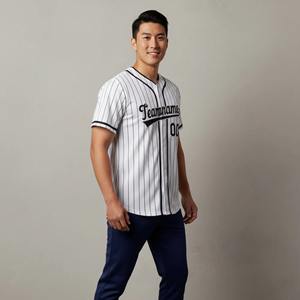Camiseta de Béisbol y Sóftbol de Manga Corta para Hombre, Personalizada con Nombre y Número del Equipo, Sublimada, Transpirable, Tallas Grandes - Product Image 1