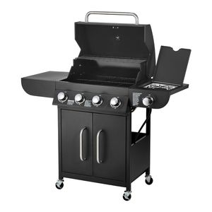 Grill a Gas Propano con 4 Bruciatori, Area di Cottura 425 Pollici Quadrati, Griglie in Acciaio al Carbonio Smaltato, 52.000 BTU, Barbecue da Esterno a 4 Bruciatori - Product Image 1