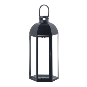 Wholesale Handmade Hexagonal Shape Classic <b>Black</b> Metal Candle Holder <b>Lantern</b> for Indoor/Outdoor Home Decoration and Christmas - Product Image 6