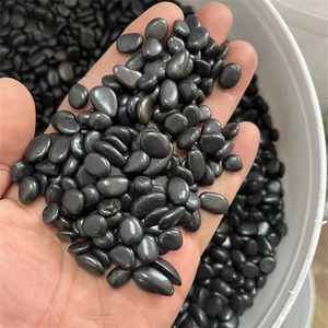 สินค้ามาใหม่ หินคริสตัลเม็ดเล็ก 5-7 มม. หินชุงไกต์สีดำธรรมชาติ สำหรับเป็นของขวัญ - Product Image 3