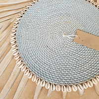 Set de table en rotin de qualité supérieure, fait main, tissé naturellement, assiette de présentation écologique, décoration de table rustique, fabricant et fournisseur
