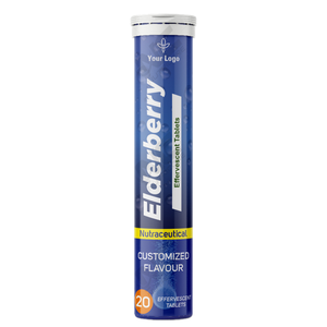 Tabletas efervescentes de saúco natural de etiqueta privada OEM ODM, suplemento sanitario antioxidante para apoyar el sistema inmunológico - Product Image 1