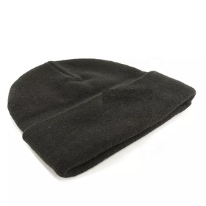 High Quality Unisex Print <b>Warm</b> Custom Logo Cotton Knitted Cuffed Beanie <b>Hats</b> with Canvas Fabric Four Seasons Use - Product Image 5