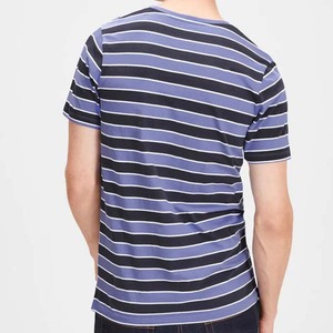 เสื้อยืดคอกลมแขนสั้นผ้าวอร์สเตดสีดำสำหรับผู้ชาย น้ำหนัก 230 กรัม พิมพ์ลายโลโก้ด้านหน้า สไตล์ทางการ ทรงหลวม - Product Image 5