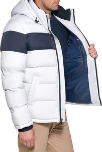Hot Selling Hooded <b>Men</b> Puffer <b>Jacket</b> Casual Wear New Design Adults Sizes Breathable Eco-Friendly Reversible Wholesale Custom - Product Image 3
