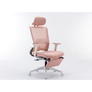 Sedia da Ufficio Ergonomica per Casa con Supporto Lombare, Poggiatesta, Braccioli Ribaltabili, Altezza Regolabile, Girevole e Basculante - Product Image 1