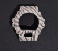 Dvars Diamond GA30 Herenhorloge op Maat, Zilveren Kast, IJzige Afwerking, Modern Design, Luxe Horloge, Lab-gekweekte Diamanten, Duikershorloge, Automatische Datum