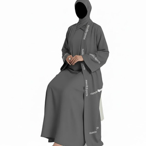 Abaya de Alta Calidad, Diseño Personalizado, Abaya para Mujer a Bajo Precio 2025, Venta al Por Mayor, Tallas Grandes, Abaya para Mujer de Dubái, OEM - Product Image 6