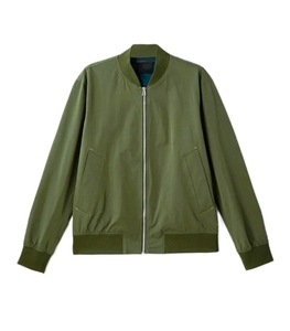 Men's Canvas Bomber Jacket Workwear Style Zipper Closure <b>Turn</b>-down Collar Regular Fit High Quality Winter Men's Wear - Product Image 6
