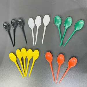 Hot Selling 2025 Premium PP <b>Disposable</b> Plastic Spoon Custom Color Heat-Resistant Cutlery for Soup & Take Away Use - Product Image 1