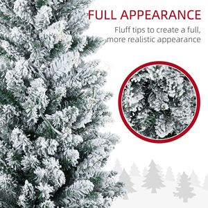 5ft Slim Artificial Christmas <b>Tree</b> with Realistic Green Branches and Warm White <b>LED</b> Lights Pencil <b>Tree</b> Style - Product Image 6