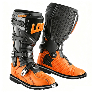 Nouvelles bottes de moto <span class=keywords><strong>enduro</strong></span> tout-terrain 2026 <span class=keywords><strong>pour</strong></span> hommes avec protection de tibia en TPU et quatre boucles métalliques - Product Image 2