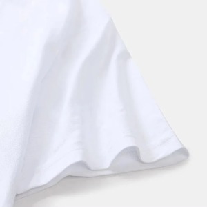 Camiseta de Marca Privada con Hombros Caídos, Corte Recto y Bajo sin Rematar |   Fabricante de Ropa Urbana en Pakistán, Camisetas Cortas para Hombre - Product Image 5