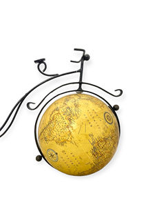 Globe décoratif rotatif écologique de style Art Déco, design Rikshaw vintage - Product Image 2