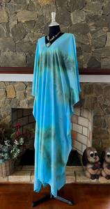 ชุดคลุมชายหาดไซส์ใหญ่ ลายมัดย้อมสไตล์ทรอปิคอล ผ้าเรยอน ทรงหลวม สวมใส่สบายสำหรับผู้หญิง - Product Image 2