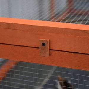 Grande Conigliera in Legno per Esterni con Porte Chiudibili, Recinto e Area di Gioco per Piccoli Animali, Prodotto Naturale - Product Image 6