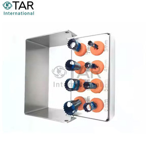 ชุดดอกสว่านเจาะฟันแบบพรีเมียม 8 ชิ้น พร้อมเคลือบไทเทเนียมสีน้ำเงิน สำหรับการปลูกถ่าย ซินัสลิฟท์ ผ่าตัดกระดูก และเครื่องมือแพทย์ทางทันตกรรม - Product Image 2