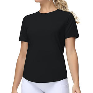 T-shirts Oversize Essentiels Signature pour Femme – Vente en Gros, Polyester/Coton, Motif Écossais, Écologiques, Faible MOQ, Indispensables pour l'Été - Product Image 1