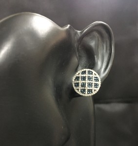 1.67 Cttw Round Cut White & Color Enhanced Blue Natural Diamond Stud <b>Earrings</b> for Women in 925 Sterling Silver, Screw <b>Back</b> - Product Image 5
