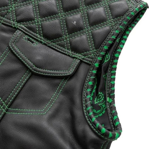Men's <b>Leather</b> Vest Custom Wholesale Adults OEM ODM <b>Sleeveless</b> Biker Motorcycle <b>Jacket</b> Casual Vintage Outerwear - Product Image 5