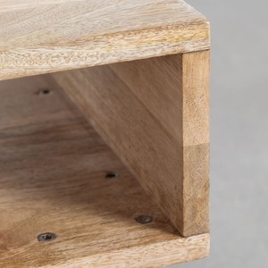 Vandana Amber Structure Pack de 2 mesitas de noche de madera reciclada Tital - Product Image 5