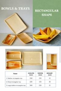 Platos Desechables de Hoja de Palma de Areca 100% Compostables y Biodegradables, Platos Ecológicos para Fiestas de Vietnam - Product Image 3