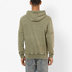 Sweat-shirt à capuche oversize pour homme, délavé à l'acide, imprimé effet gouttelettes, doux et délavé, pour un style décontracté moderne et les activités quotidiennes - Product Image 2