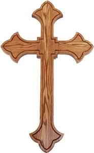 Dark Finish Christian Cross Decor - Product Image 5