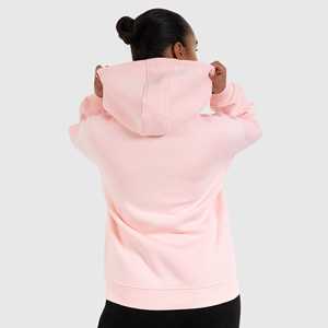 Sweat-shirts à capuche surdimensionnés pour femmes, faits sur mesure, avec appliqué brodé, anti-boulochage et respirants, logo frontal, 100% coton - Product Image 2