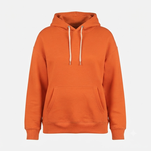 Sudadera con Capucha Blanca Unisex, Corte Regular, Felpa de Algodón, Diseño Casual con Bolsillos, Tejido de Punto, Manga Larga, Estilo Otoñal - Product Image 5