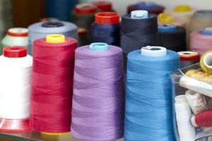 Best Supplier NE 50s/1 <b>100</b>% <b>Polyester</b> Core Spun <b>Yarn</b> High Tenacity Anti-Bacteria Dyed Pattern Ring Spun Home Textiles Weaving - Product Image 2