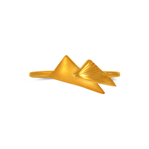 Anillo de Lujo en Forma de Flecha de Oro Sólido para Mujer, Acabado Satinado Moderno, Anillo de Declaración, Fabricante de Joyería al por Mayor - Product Image 3
