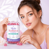 Gummies au glutathion, collagène et biotine, 60 unités, complément beauté pour la peau, les cheveux et les ongles, marque privée, soutien antioxydant pour adultes