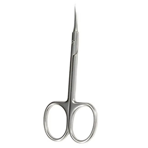 Premium Stainless Steel Curved Blade Beauty <b>Nail</b> Scissors Gift Set Durable Simple Design Square Hole Sharp Includes Case & Cloth - Product Image 3