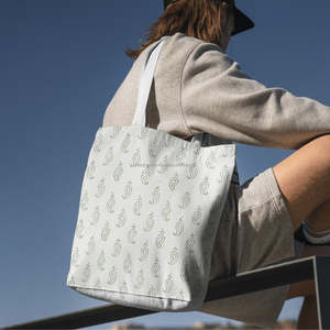 Bolsa Tote con Estampado en Bloque, con Patrones Jaipuri Hechos a Mano, para Venta al por Mayor en India, Bolsas Laterales Estampadas - Product Image 6