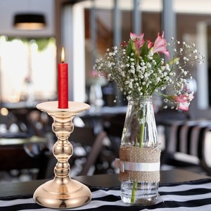 Support de bougie avec anneau texturé, résistant à la chaleur, décoration d'intérieur - Product Image 4