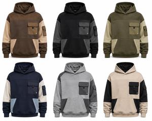 Sudadera con Capucha para Hombre, Invierno, ODM, Personalizada, Talla Grande, 370g, Ecológica, Spandex/Algodón, Sólida, Unisex, Forro Polar Grueso, Secado Rápido, Transpirable - Product Image 6
