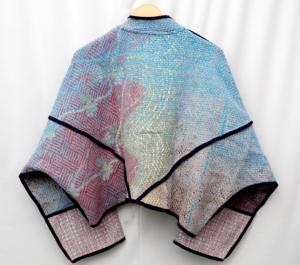 Chaqueta Kantha Vintage de Algodón Puro Ecológico, Transpirable, de Secado Rápido, con Cuello Mandarín, Manga Larga, Multicolor, con Parches Estampados - Product Image 6