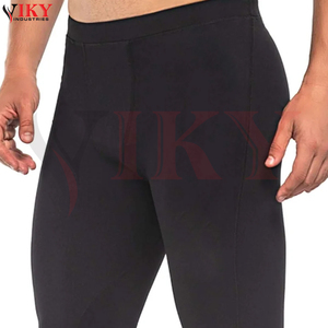 Leggings Deportivos Largos de Tela Elástica Suave Personalizados 2026, Ropa de Gimnasio Personalizada para Hombre, Leggings de Compresión Ajustados Negros - Product Image 4