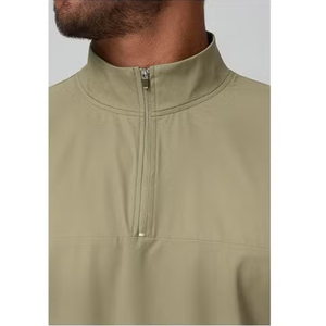 Conjunto Deportivo de Spandex Verde Oliva de Ajuste Cómodo y Relajado al por Mayor: Chaqueta Deportiva con Media Cremallera y Bolsillos y Pantalón Largo de Manga Larga - Product Image 3