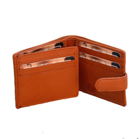Portefeuille Homme Slim en Cuir Véritable avec Fermeture Ouverte, Protection RFID, Doublure Polyester, Design Panneauté Tendance, Multifonctionnel, pour Professionnels, OEM