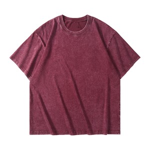 เสื้อยืดโอเวอร์ไซส์ แขนสั้น ทรงวินเทจ ลุคสตรีทอเมริกัน ผ้าหนา ซักนุ่ม สไตล์ยูนิเซ็กซ์  รับผลิตตามสั่งจากโรงงาน BD ประเทศจีน พร้อมปักโลโก้ตามแบบ - Product Image 2
