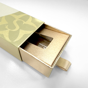 Boîte télescopique en carton plat de haute qualité, finition brossée givrée, texture multicouche, design moderne, boîte cadeau pour soins de la peau, UV - Product Image 3